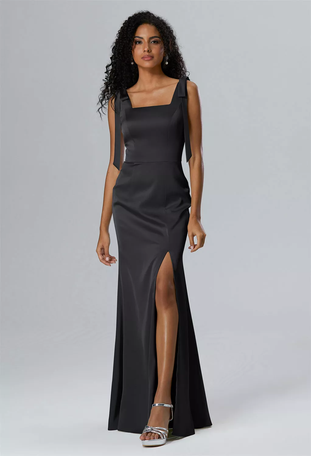 AW Natalie Black Metallic  Plus Size Wedding Guest Dresses